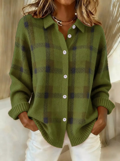 Brígh | The Plaid Knit Cardigan