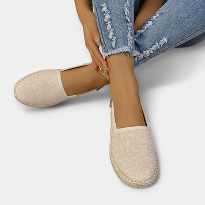 Karolína Sophisticated Linen Slip-On Sneakers Everyday