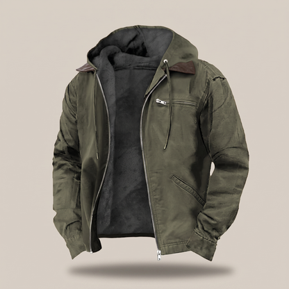 Cillian hooded jacket green