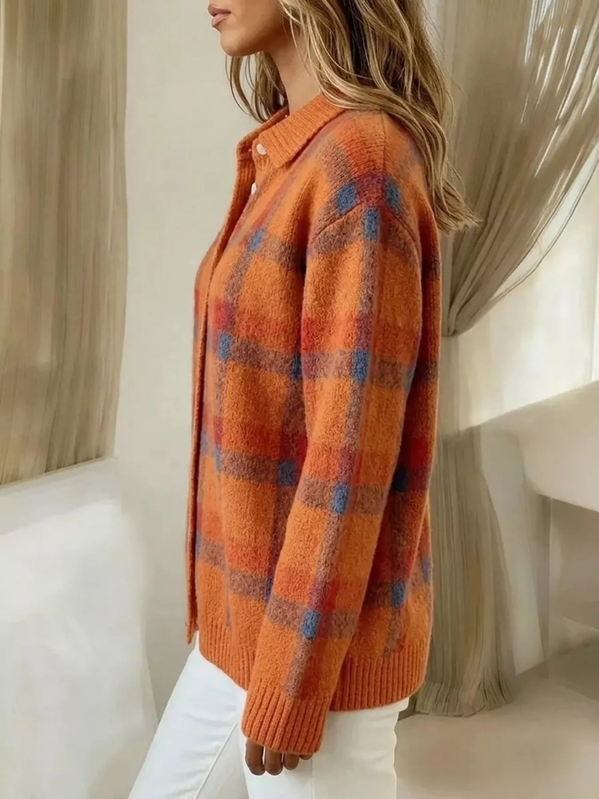 Brígh | The Plaid Knit Cardigan