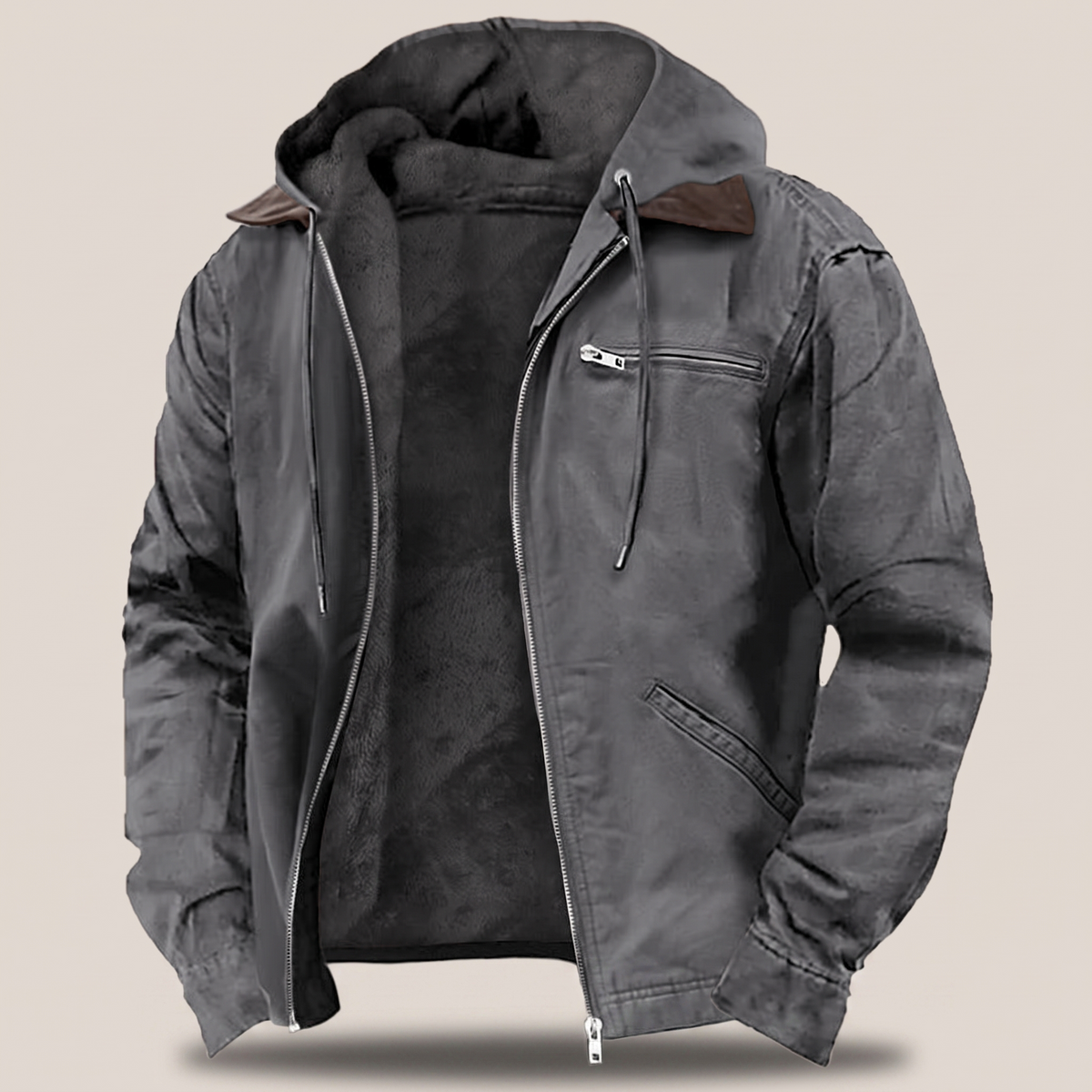 Cillian hooded jacket grey