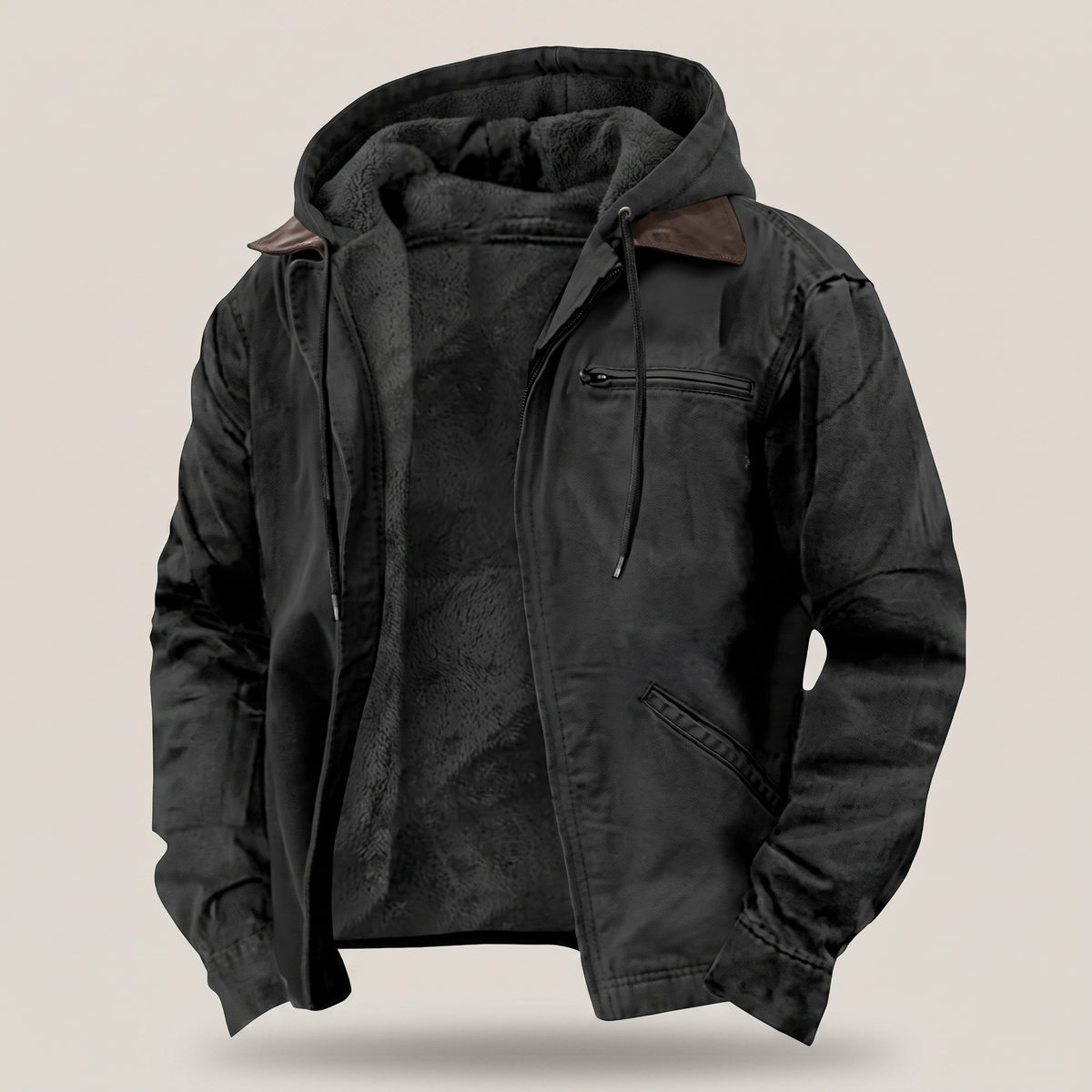 Cillian hooded jacket black