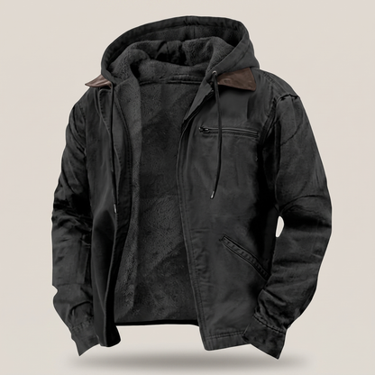 Cillian hooded jacket black