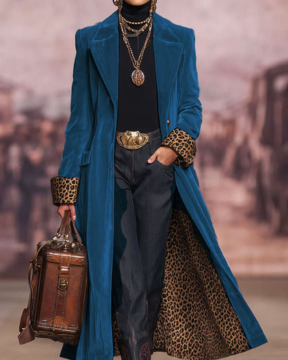 Isolde | The Velvet-Effect Longline Coat
