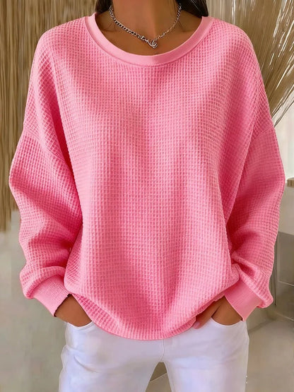 Cecilia | Relaxed Waffle-Texture Sweater