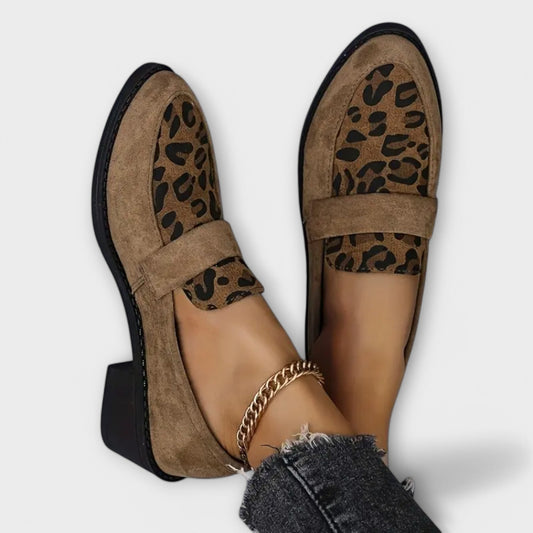 Eva Elegant Leopard Sneakers Comfortable Shock Absorption
