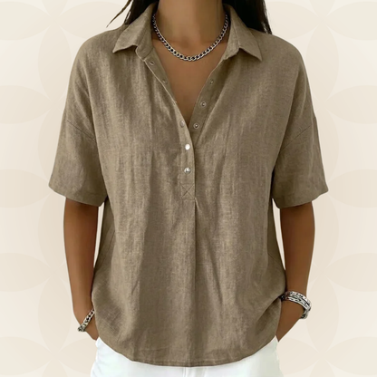 Sorcha | The Collared Button Blouse