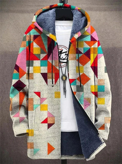 Vivienne | Artful Hooded Cardigan
