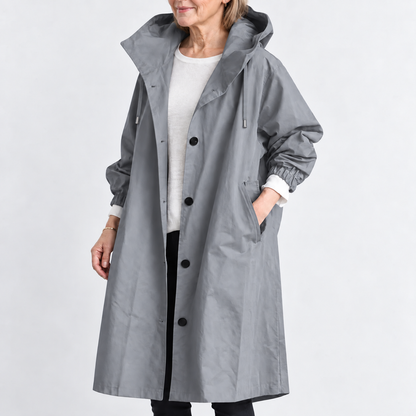 Kathryn | Hooded Longline Trench Coat