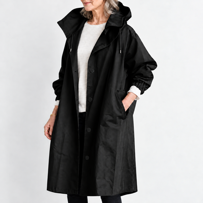 Kathryn | Hooded Longline Trench Coat
