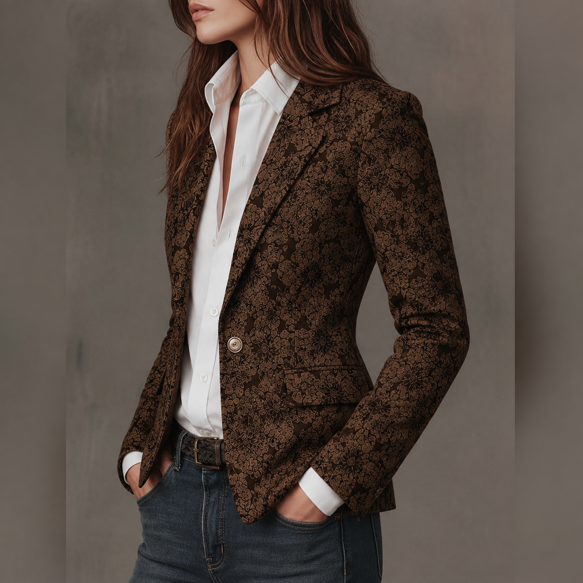 Róisín jacquard blazer