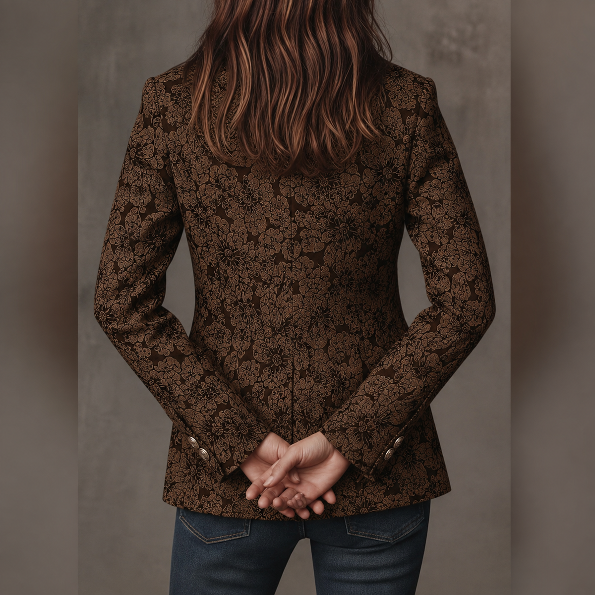 Róisín jacquard blazer