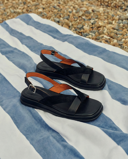 Valetta Cross-Strap Platform Sandal