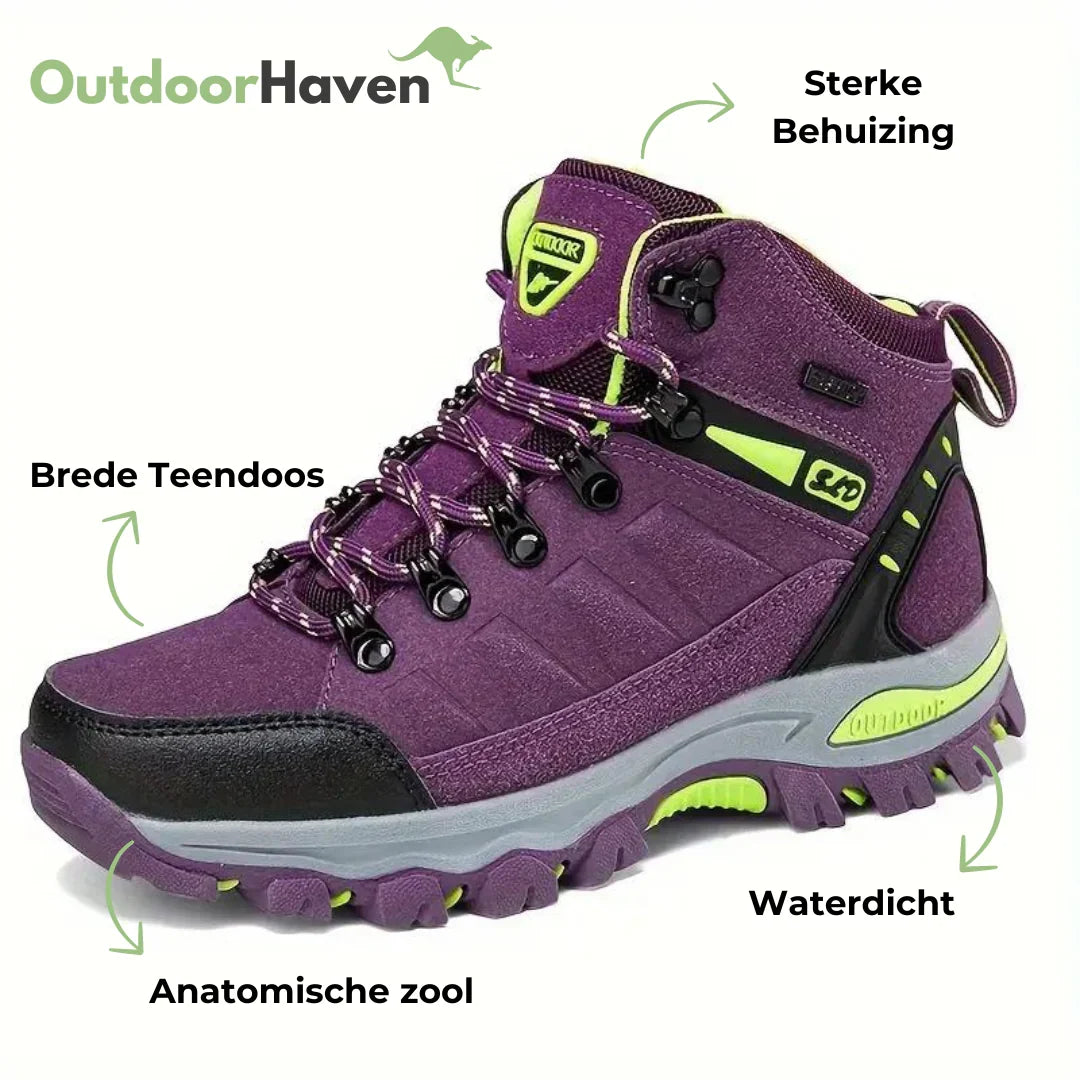 Dames Hoge Wandelschoenen - Waterdicht - Brede Voet