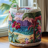 Hibiscara | Hand-Quilted Laundry Basket