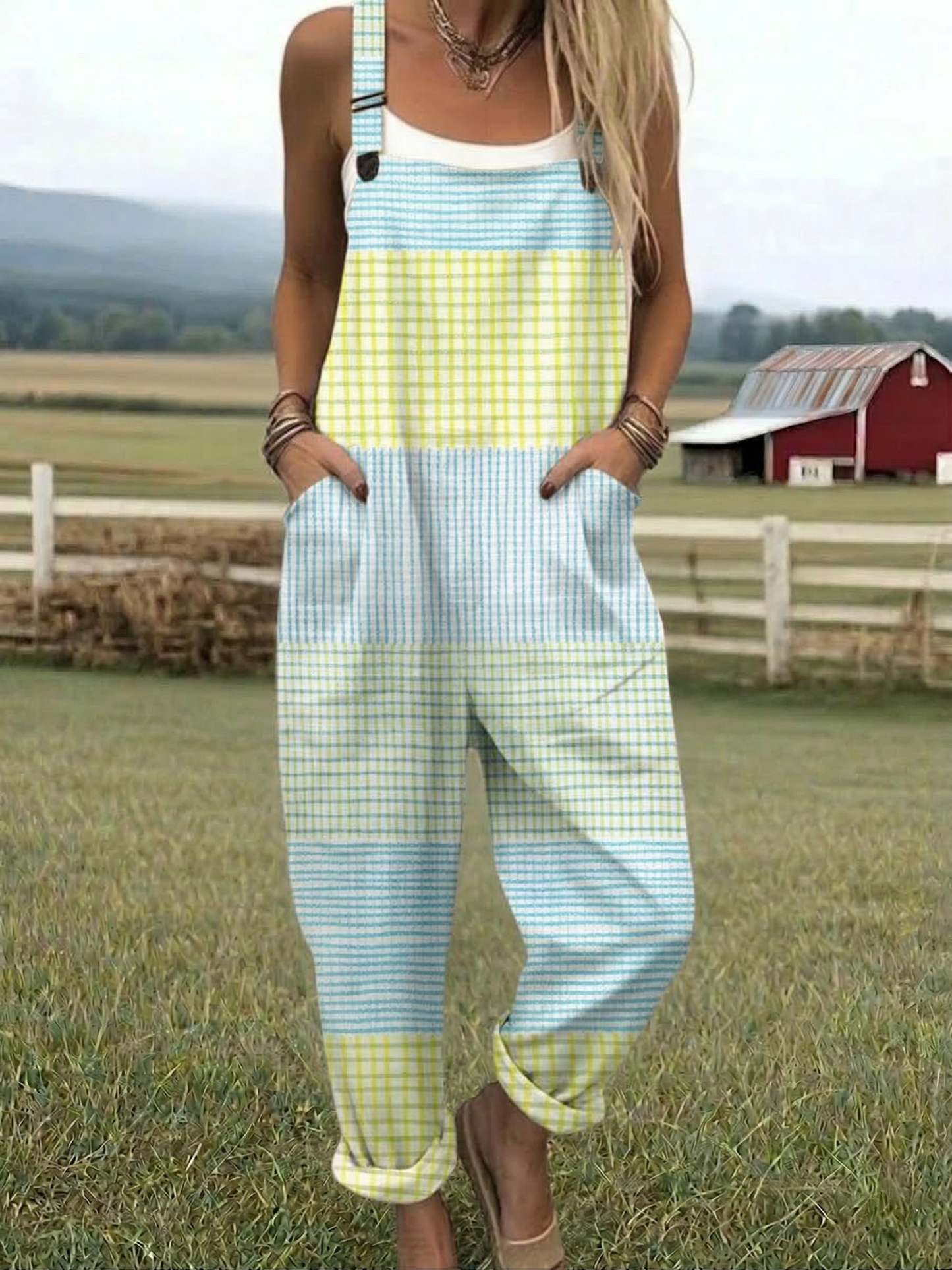 Gracia™ | Checkered Jumpsuit