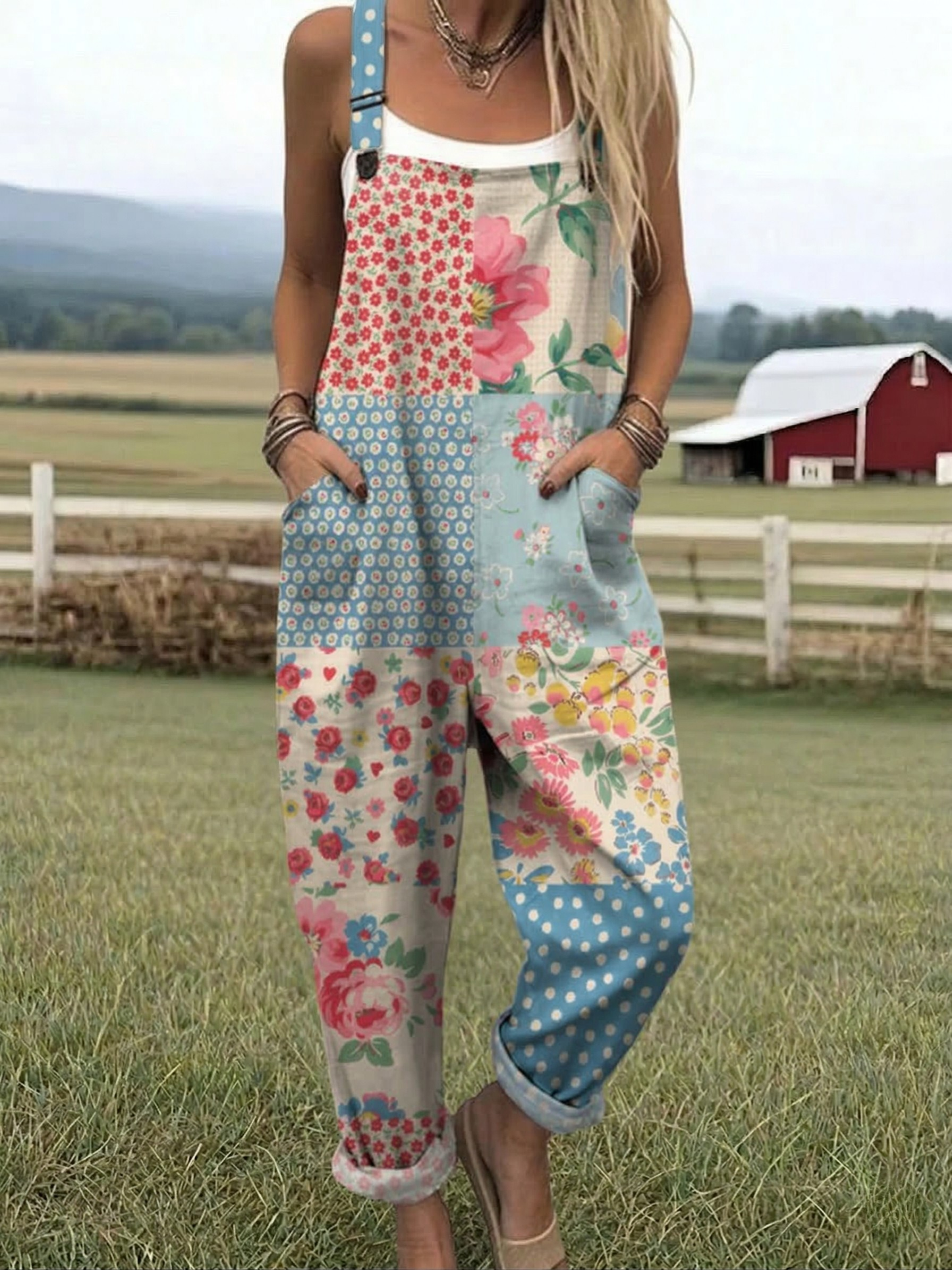 Clara™ | Patchwork Jumpsuit