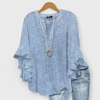 MARIBEL – FLOWY RUFFLE TOP