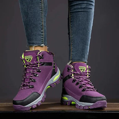 Dames Hoge Wandelschoenen - Waterdicht - Brede Voet