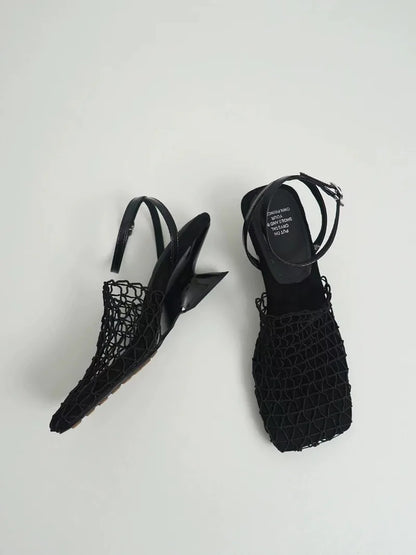 Fallon Mesh Weave Heels