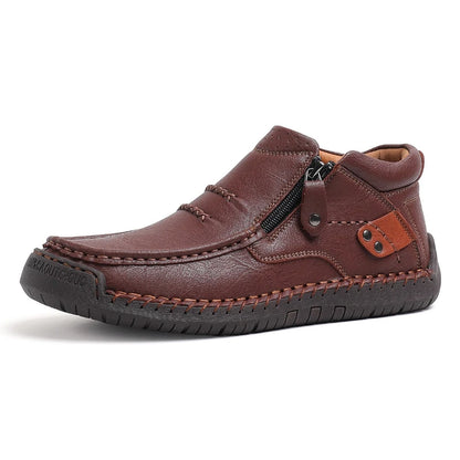 Fiachra | The Leather Zip Ankle Boot