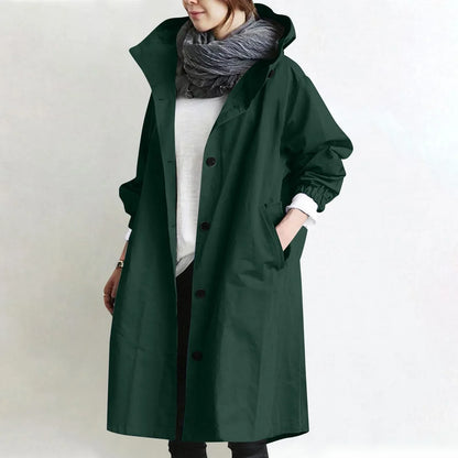 Aine | The Hooded Longline Trench Coat