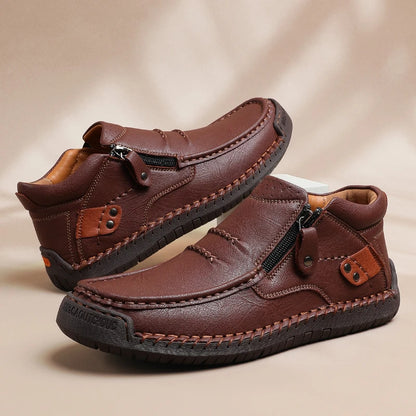 Fiachra | The Leather Zip Ankle Boot