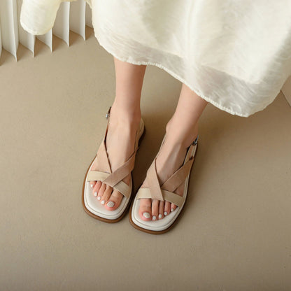 Valetta Cross-Strap Platform Sandal