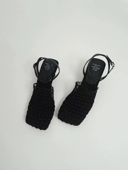 Fallon Mesh Weave Heels