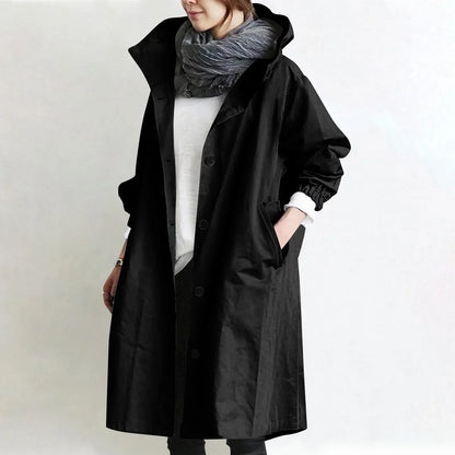 Aine | The Hooded Longline Trench Coat