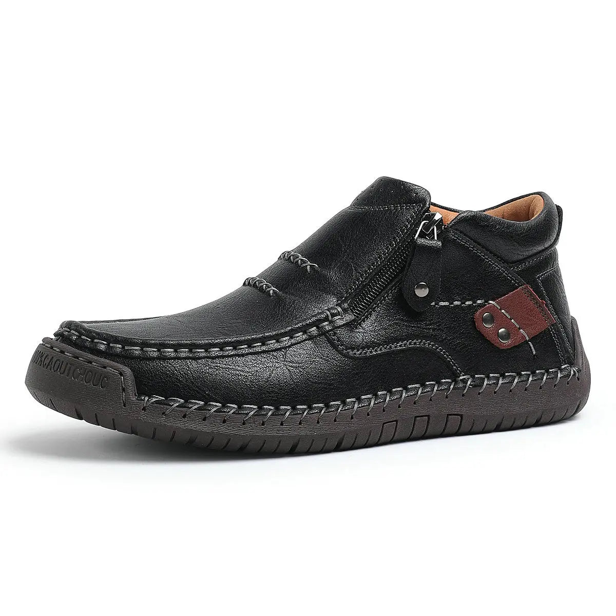 Fiachra | The Leather Zip Ankle Boot