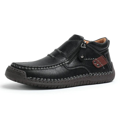 Fiachra | The Leather Zip Ankle Boot