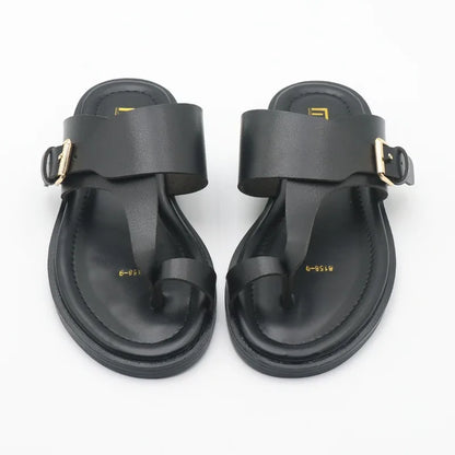 Valencia Leather Buckle Sandal