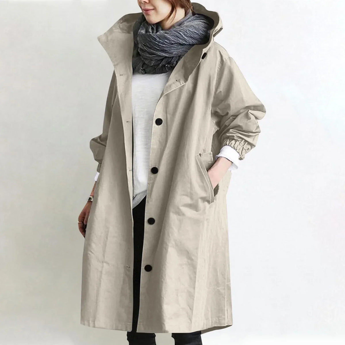 Aine | The Hooded Longline Trench Coat