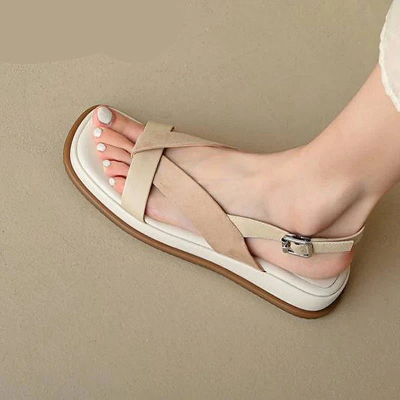 Valetta Cross-Strap Platform Sandal