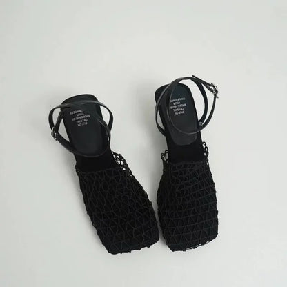 Fallon Mesh Weave Heels