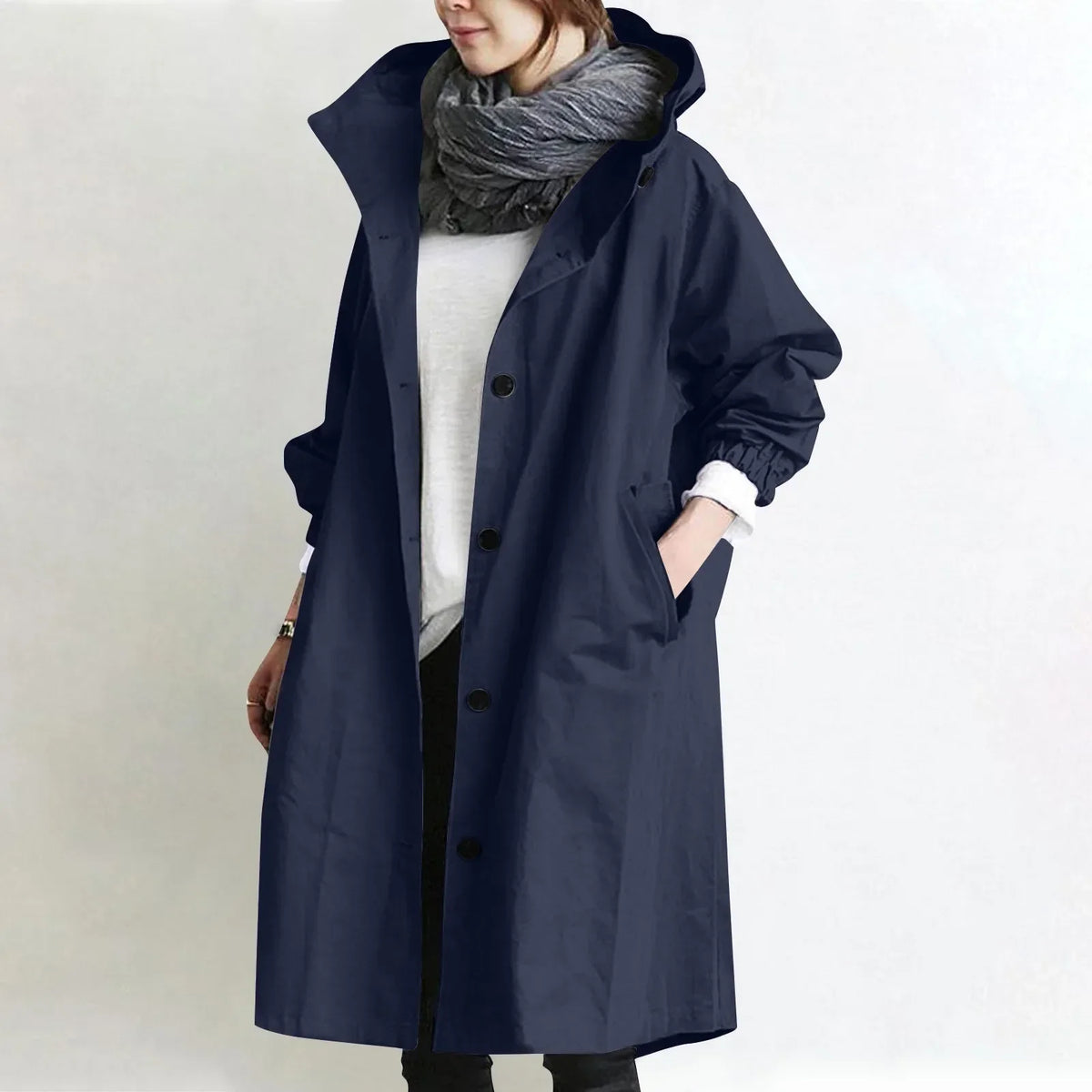 Aine | The Hooded Longline Trench Coat