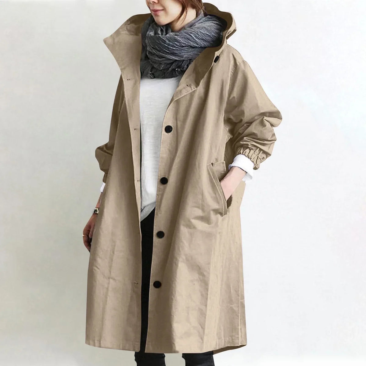 Aine | The Hooded Longline Trench Coat