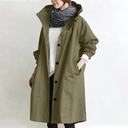 Aine | The Hooded Longline Trench Coat