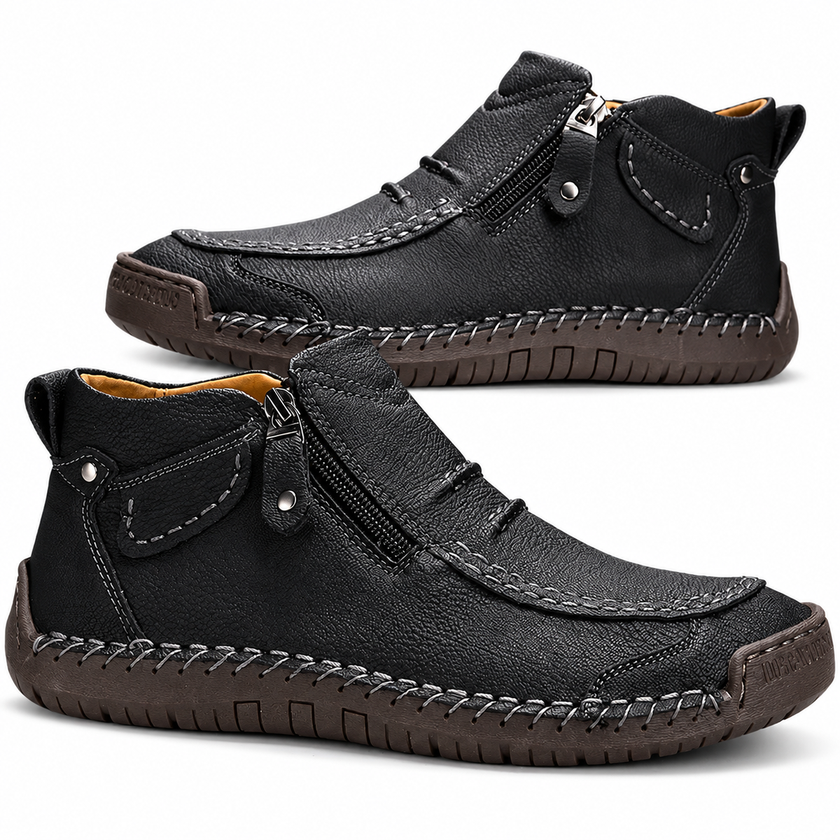 Kerry | The Leather Side-Zip Shoe