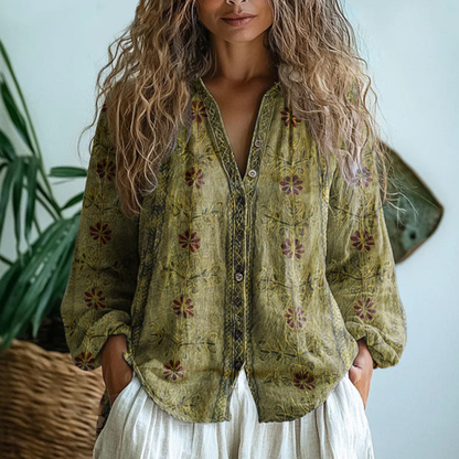 Aoife | The Linen Button-Down Blouse