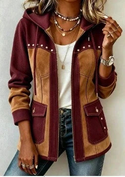 Tara | The Two-Tone Hooded Jacket