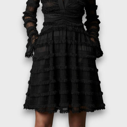 Parisa – Midi Dress with Transparent Fringes