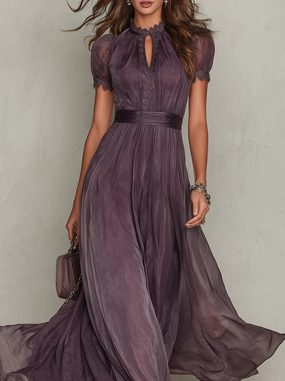 Ottavia | Vintage Elegant Chiffon Maxi Dress