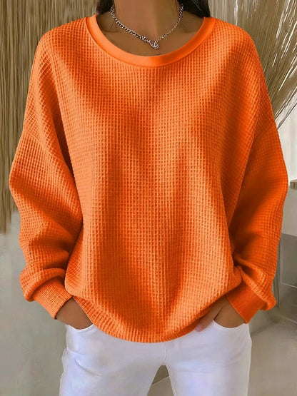 Cecilia | Relaxed Waffle-Texture Sweater