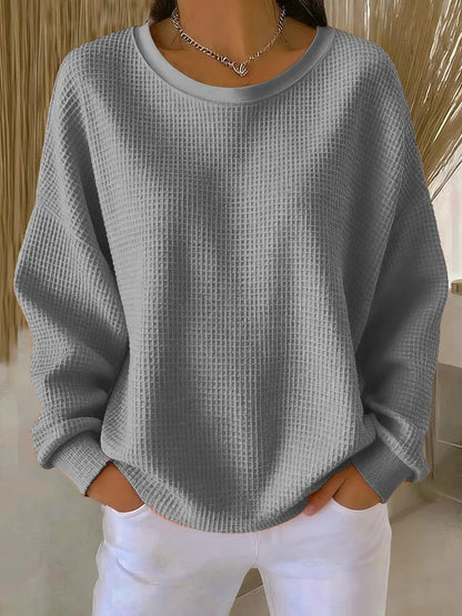 Cecilia | Relaxed Waffle-Texture Sweater