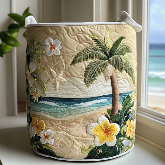 Palmora | Hand-Quilted Laundry Basket