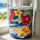 Hibiscove | Hand-Quilted Laundry Basket