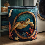 Turtlecove | Hand-Quilted Laundry Basket