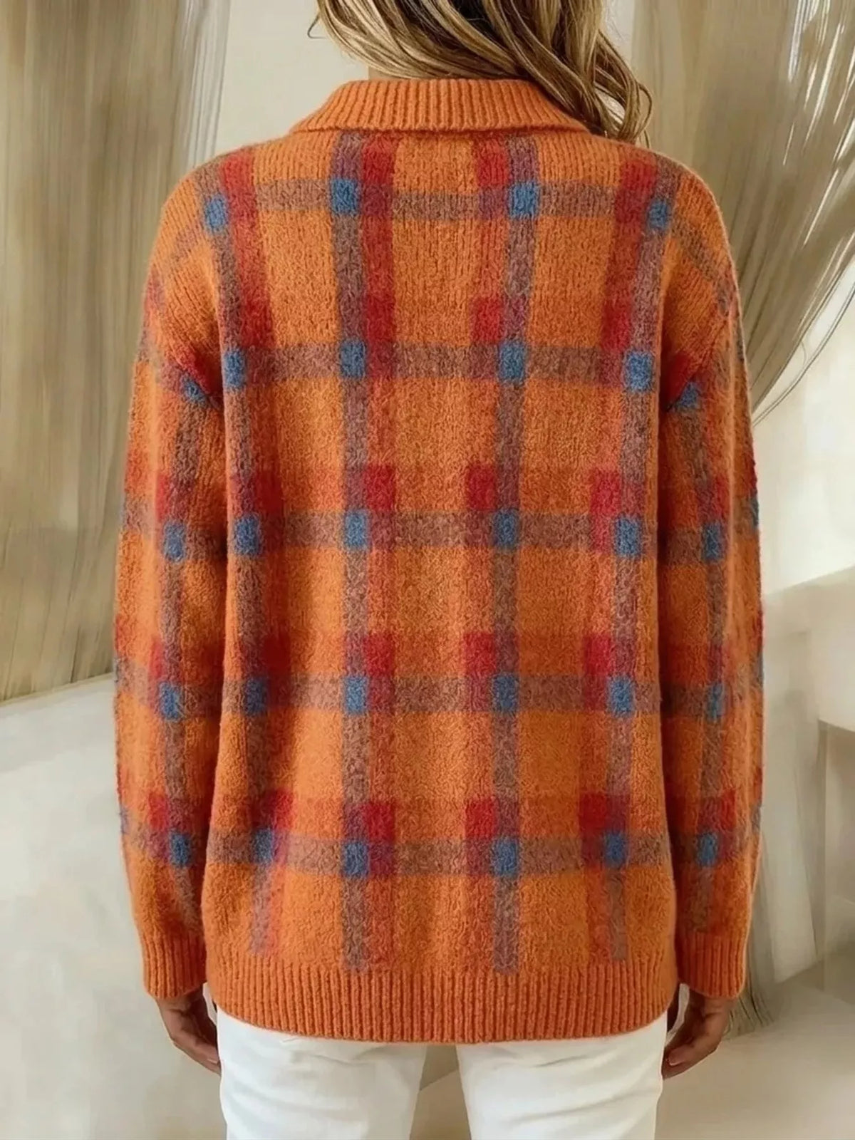 Brígh | The Plaid Knit Cardigan